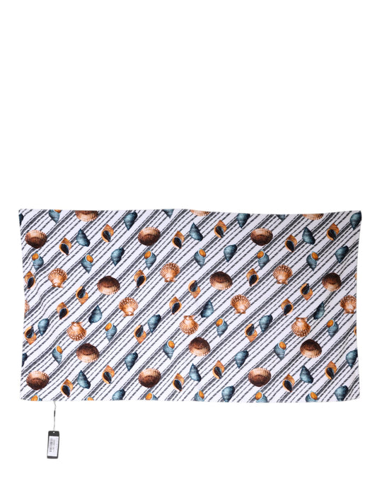 Dolce & Gabbana Serviette de Plage Multicolore à Rayures Coquillages