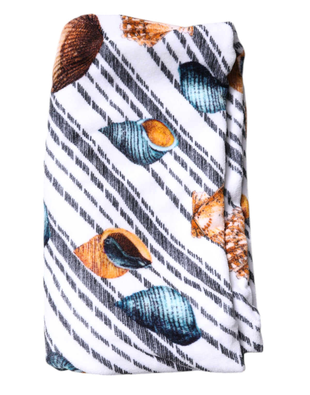 Dolce & Gabbana Serviette de Plage Multicolore à Rayures Coquillages