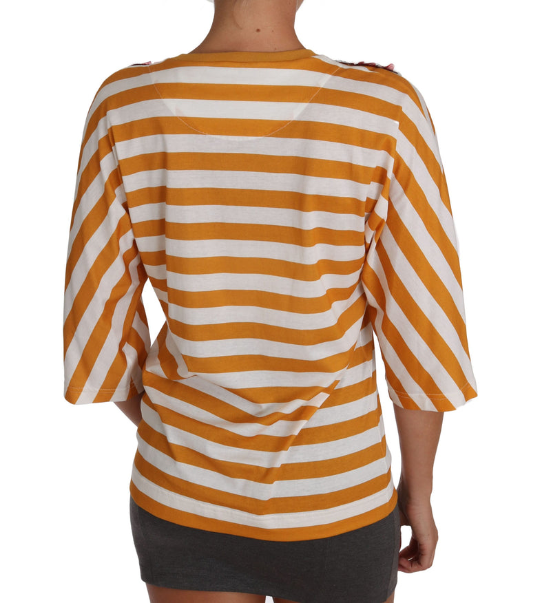 T-shirt Dolce &amp; Gabbana blanc orange FIRENZE