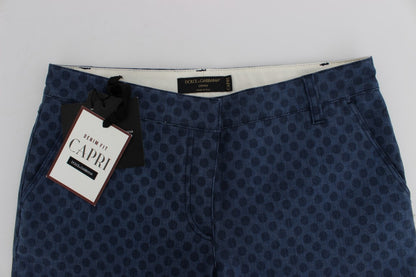 Jeans Capri à pois stretch Dolce & Gabbana