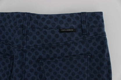 Jeans Capri à pois stretch Dolce & Gabbana