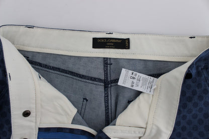 Jeans Capri à pois stretch Dolce & Gabbana