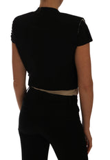 Veste blazer courte noire Dolce &amp; Gabbana