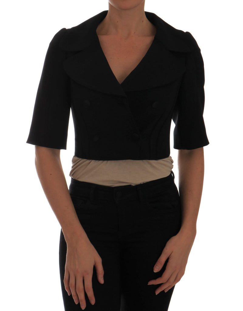 Veste blazer courte noire Dolce &amp; Gabbana