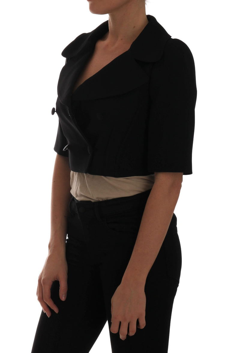 Veste blazer courte noire Dolce &amp; Gabbana