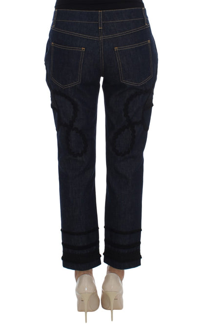 Jeans torero Capri en coton et denim bleu de Dolce & Gabbana