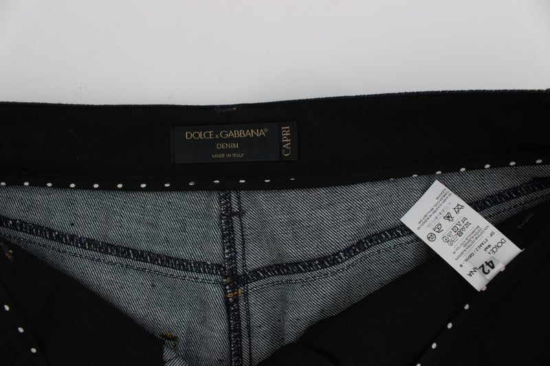 Jeans torero Capri en coton et denim bleu de Dolce &amp; Gabbana