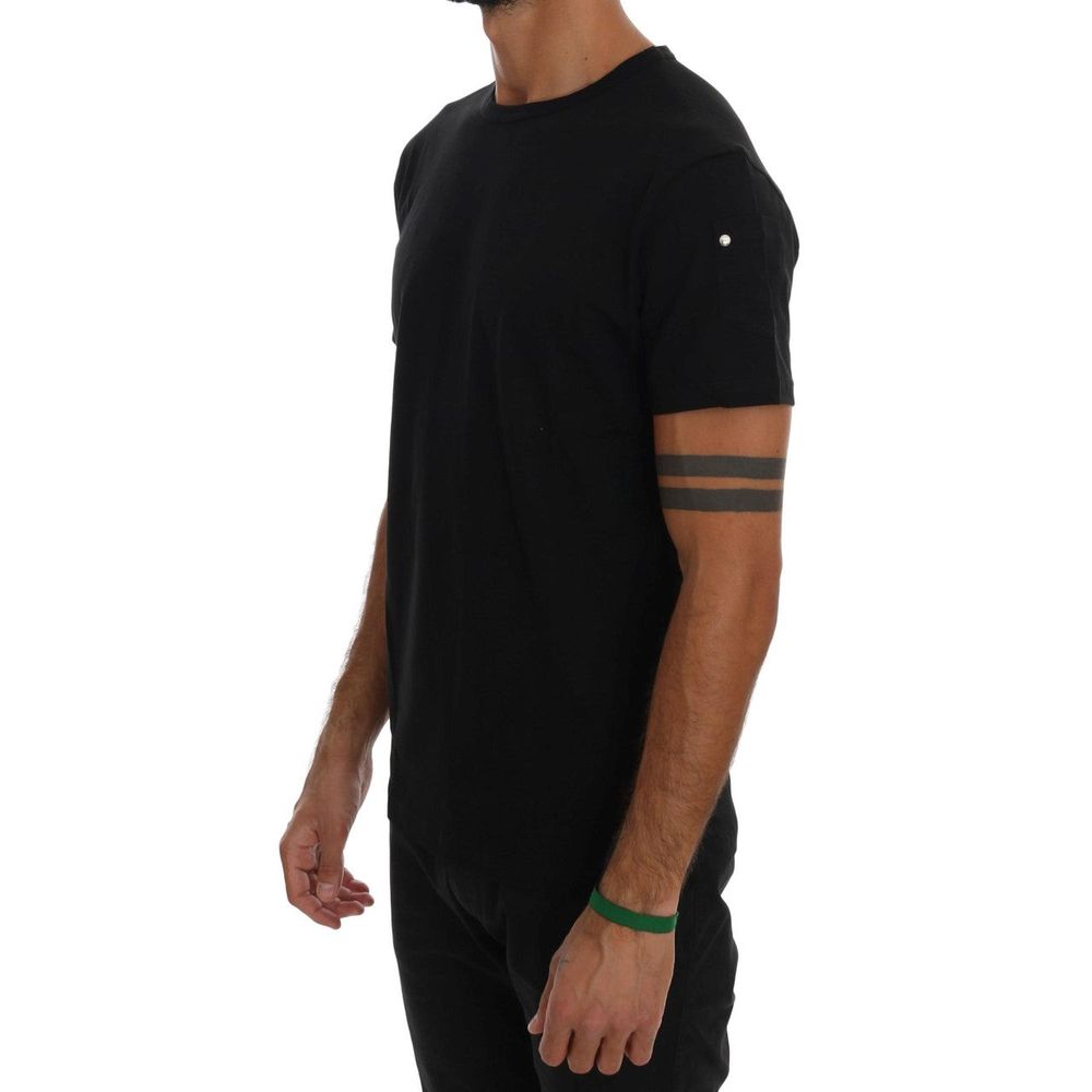 T-shirt en coton noir de Daniele Alessandrini