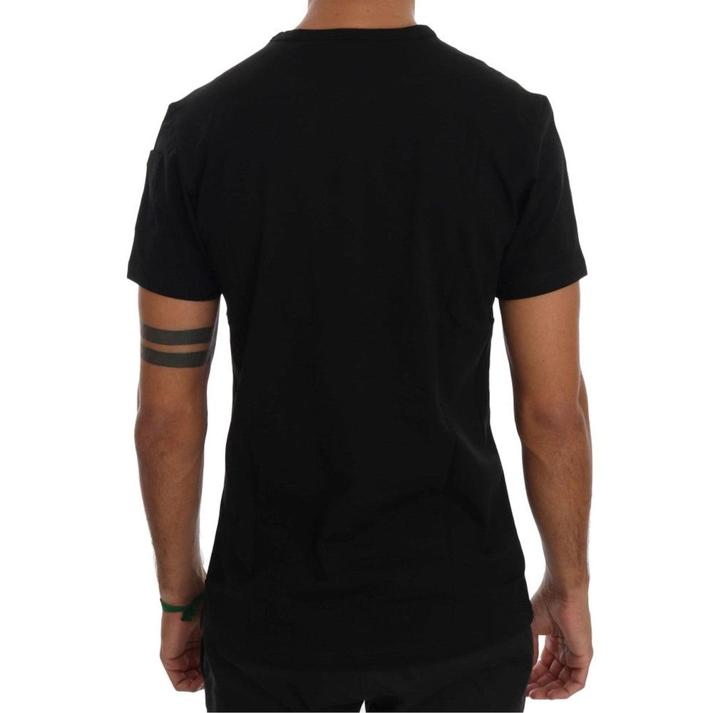 T-shirt en coton noir de Daniele Alessandrini