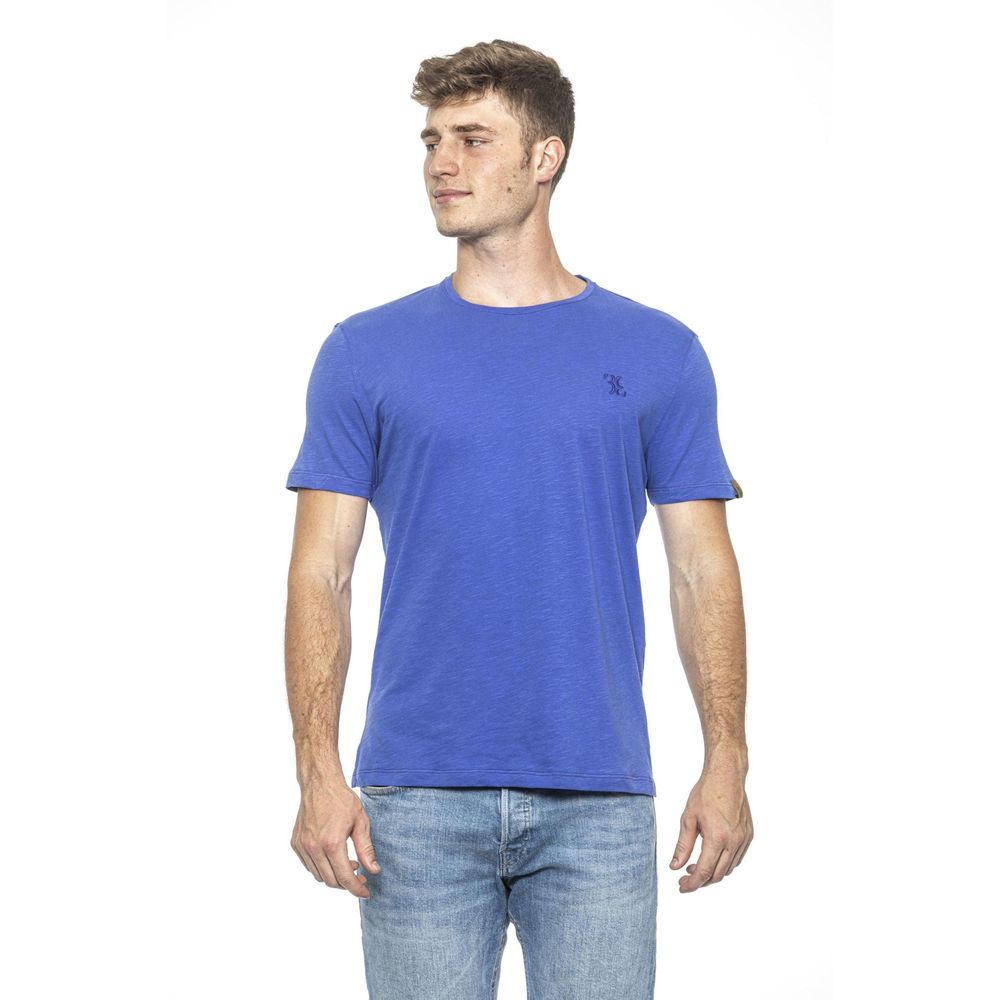 T-shirt en coton bleu clair Billionaire Italian Couture