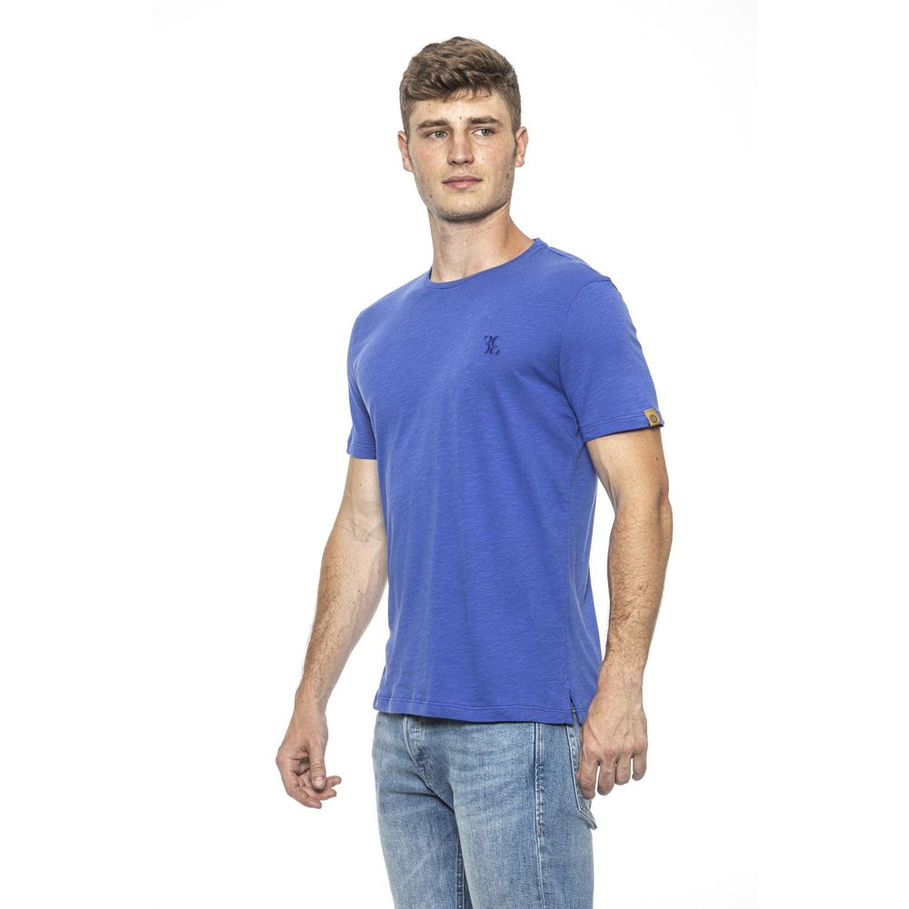 T-shirt en coton bleu clair Billionaire Italian Couture