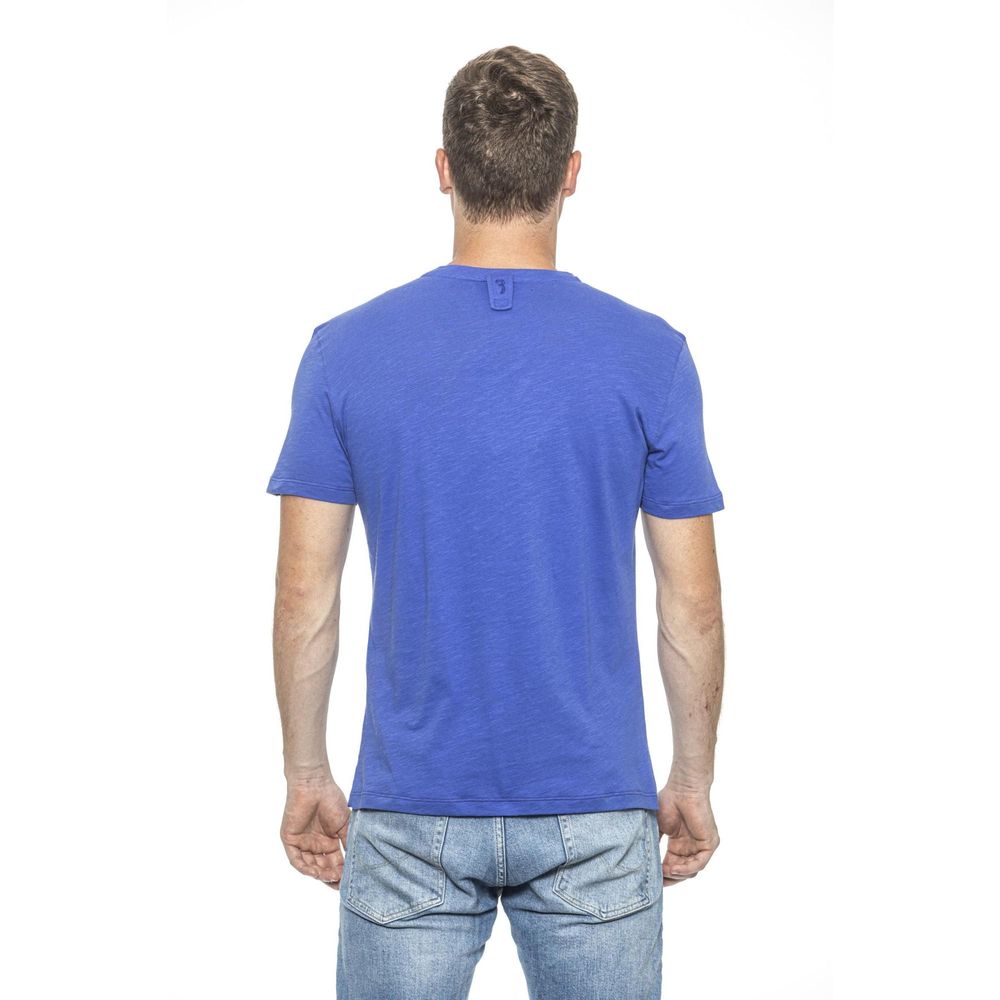 T-shirt en coton bleu clair Billionaire Italian Couture