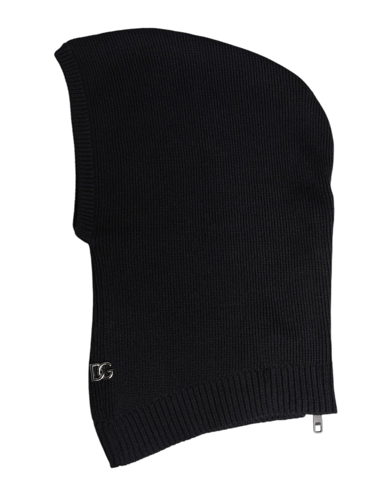 Cagoule en laine noire Dolce & Gabbana