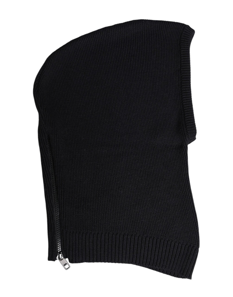 Cagoule en laine noire Dolce & Gabbana