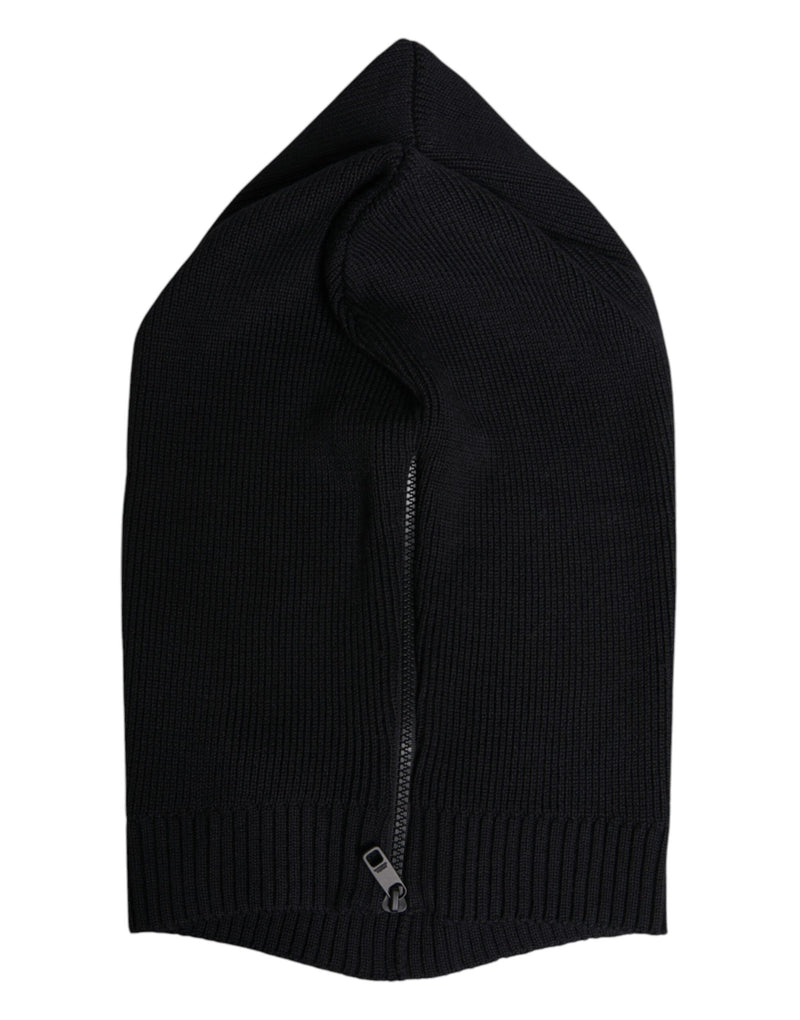 Cagoule en laine noire Dolce & Gabbana