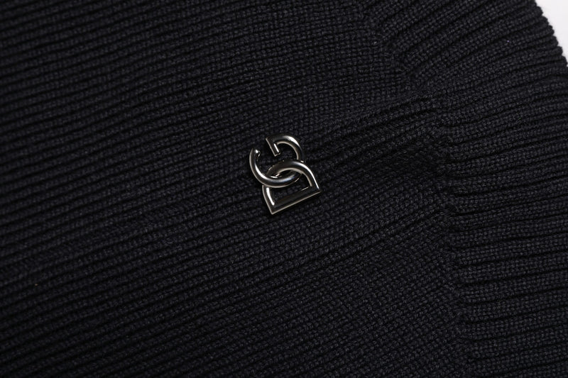 Cagoule en laine noire Dolce & Gabbana