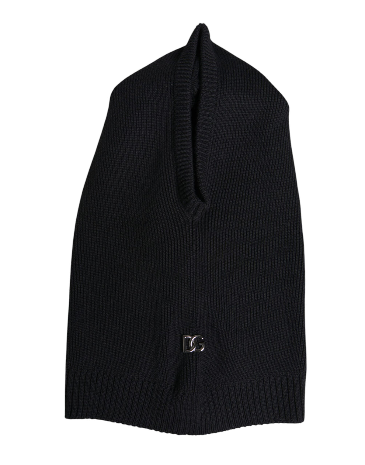 Cagoule en laine noire Dolce & Gabbana