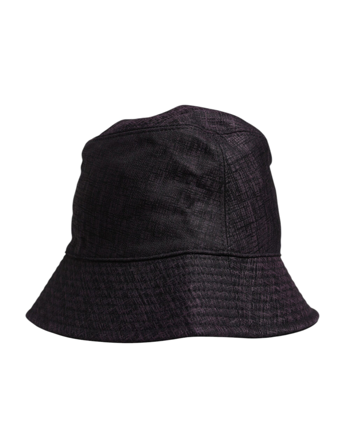 Chapeau bob en nylon noir à large bord Dolce & Gabbana