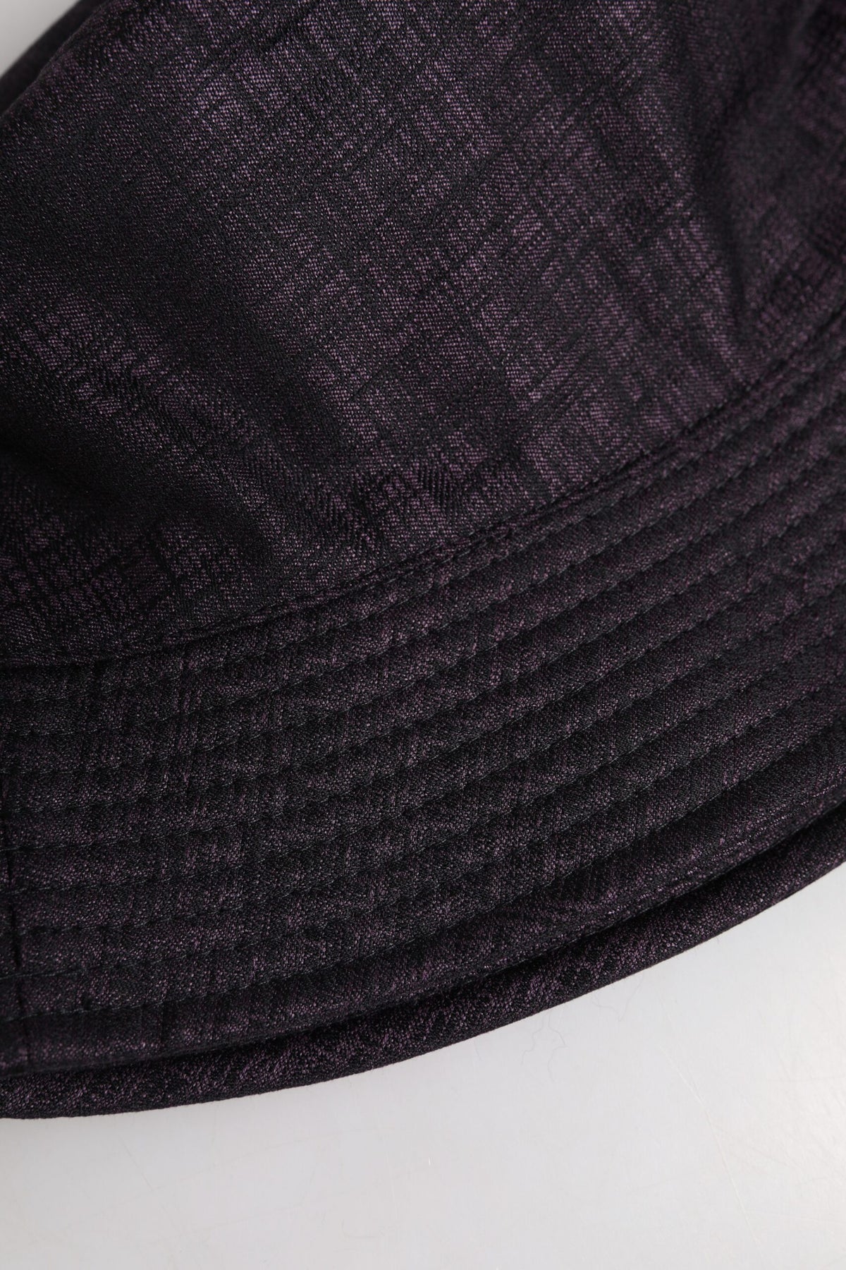 Chapeau bob en nylon noir à large bord Dolce & Gabbana