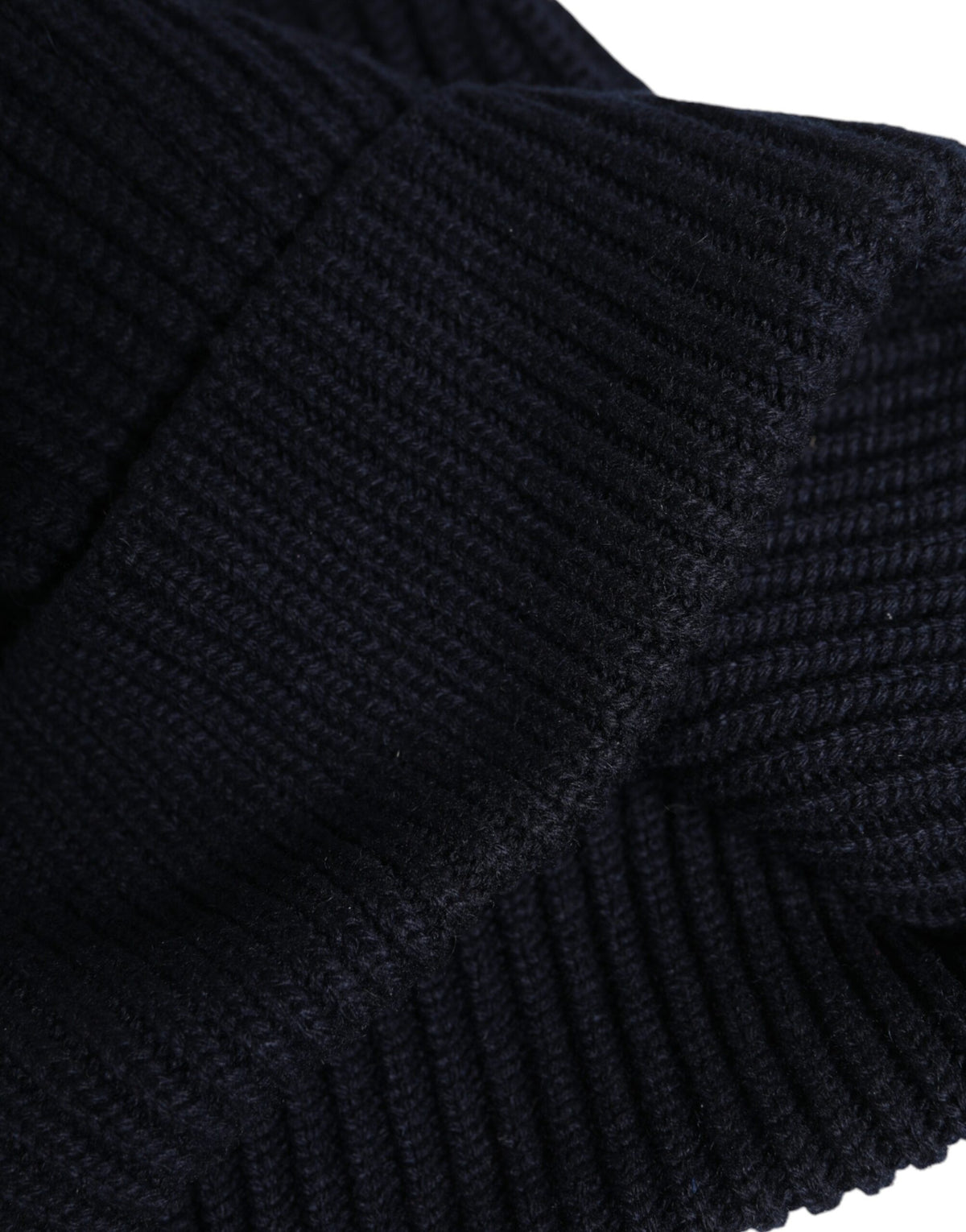 Bonnet d'hiver tricoté en cachemire noir Dolce &amp; Gabbana