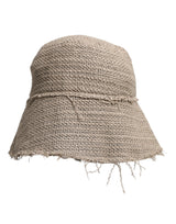 Chapeau seau à large bord en lin beige Dolce & Gabbana