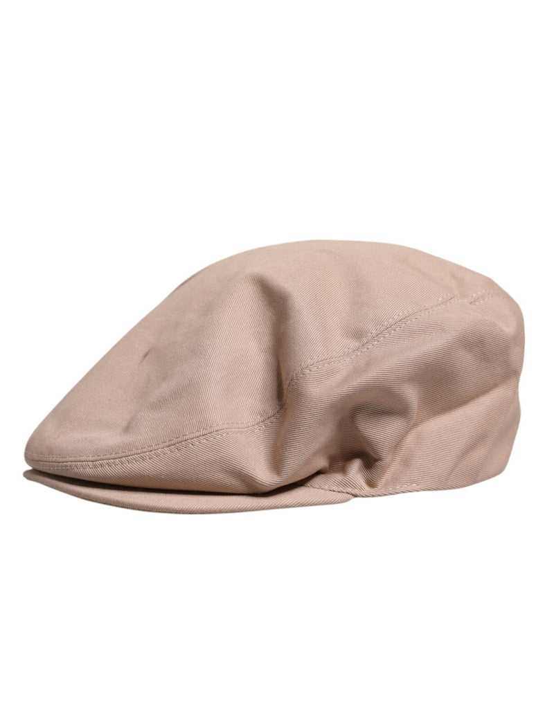 Dolce & Gabbana Chapeau Newsboy Capello Cabbie en coton beige