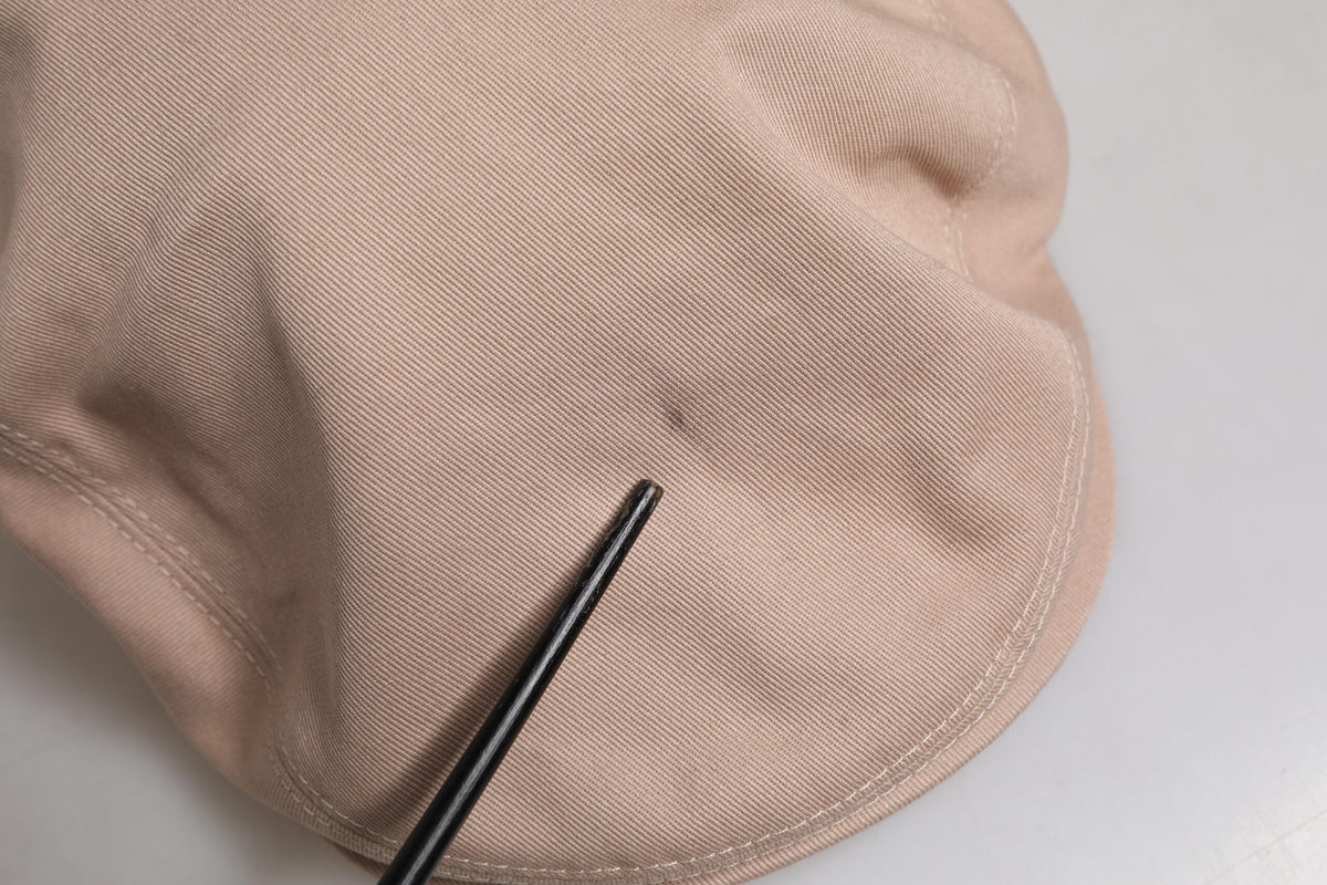 Dolce & Gabbana Chapeau Newsboy Capello Cabbie en coton beige