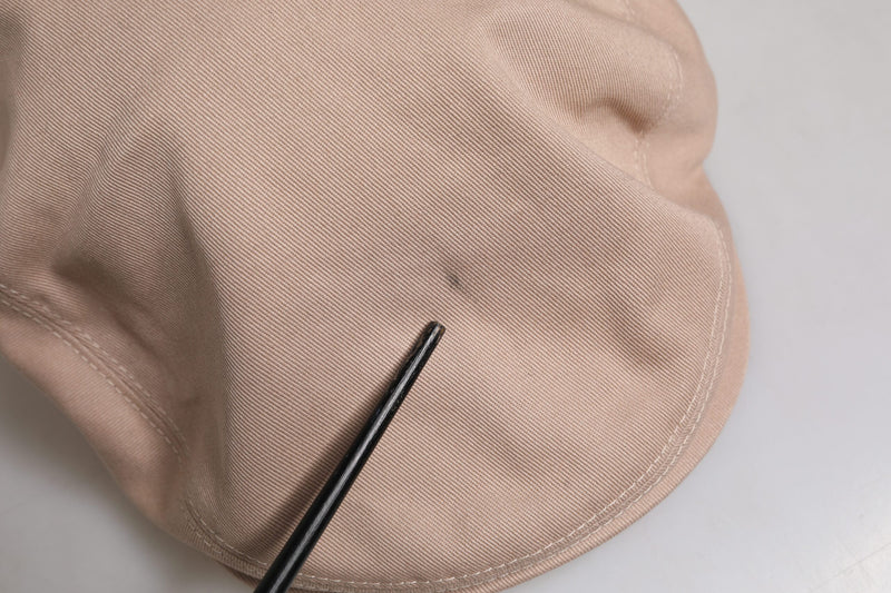 Dolce & Gabbana Chapeau Newsboy Capello Cabbie en coton beige