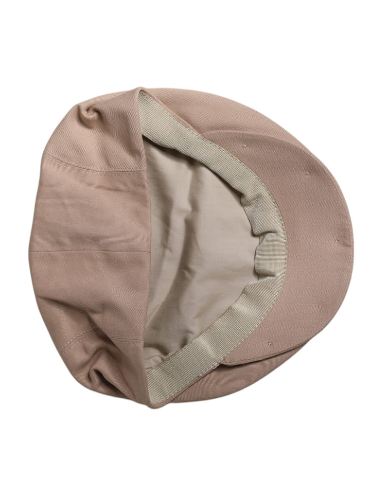Dolce & Gabbana Chapeau Newsboy Capello Cabbie en coton beige