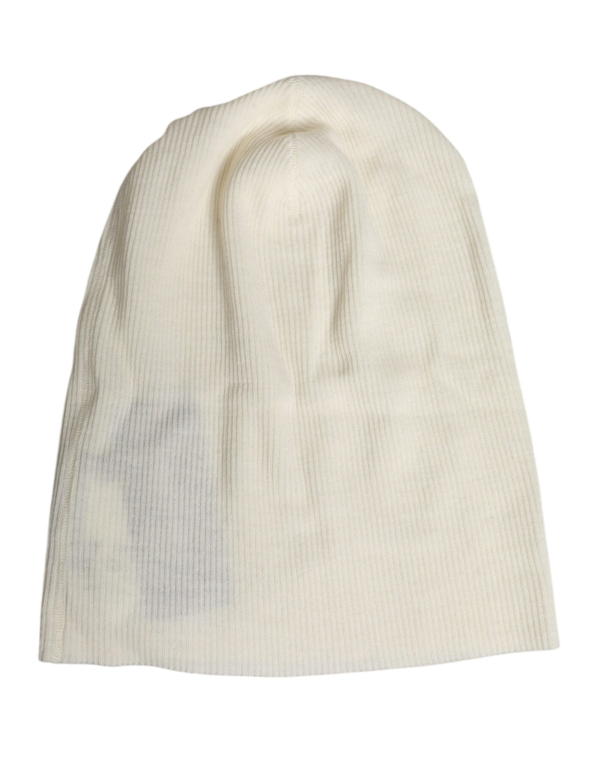 Bonnet tricoté en laine mélangée beige Dolce & Gabbana
