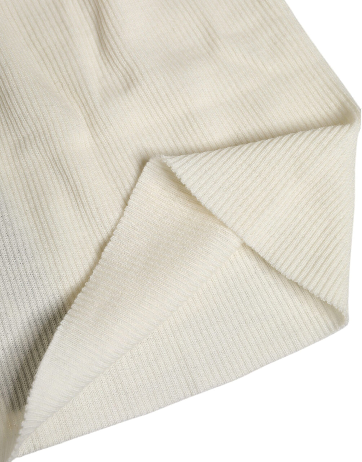 Bonnet tricoté en laine mélangée beige Dolce & Gabbana