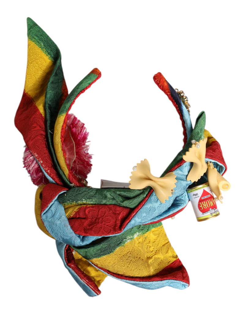 Diadème Floral Multicolore Embelli de Cristaux Dolce & Gabbana
