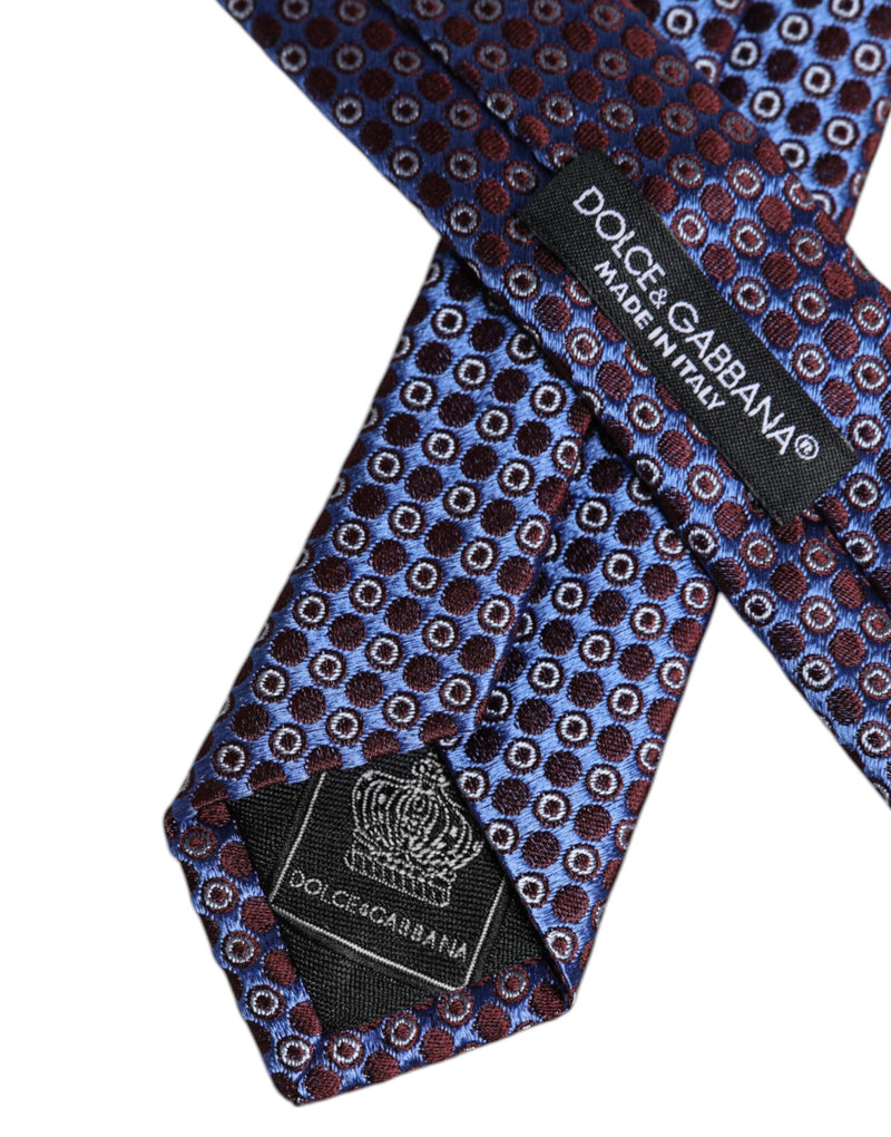 Dolce &amp; Gabbana Multicolor Cirkels Zijden Verstelbare Stropdas