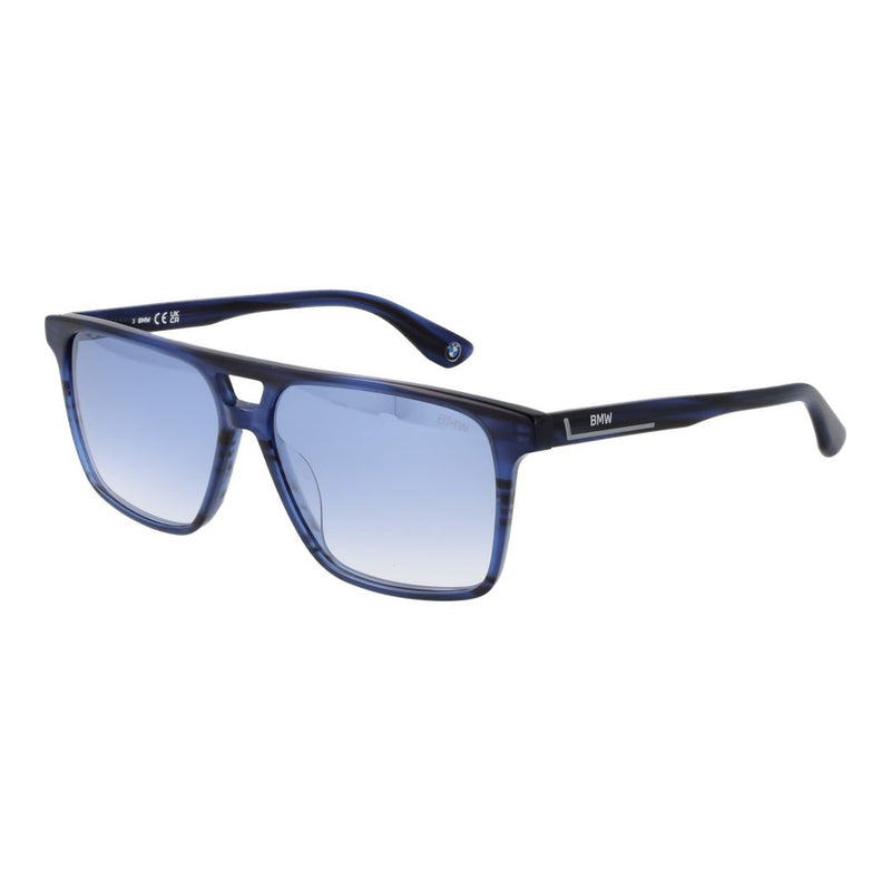 Lunettes de soleil bleues pour homme BMW