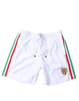 Dolce & Gabbana White Stripes Beachwear Shorts Swimwear