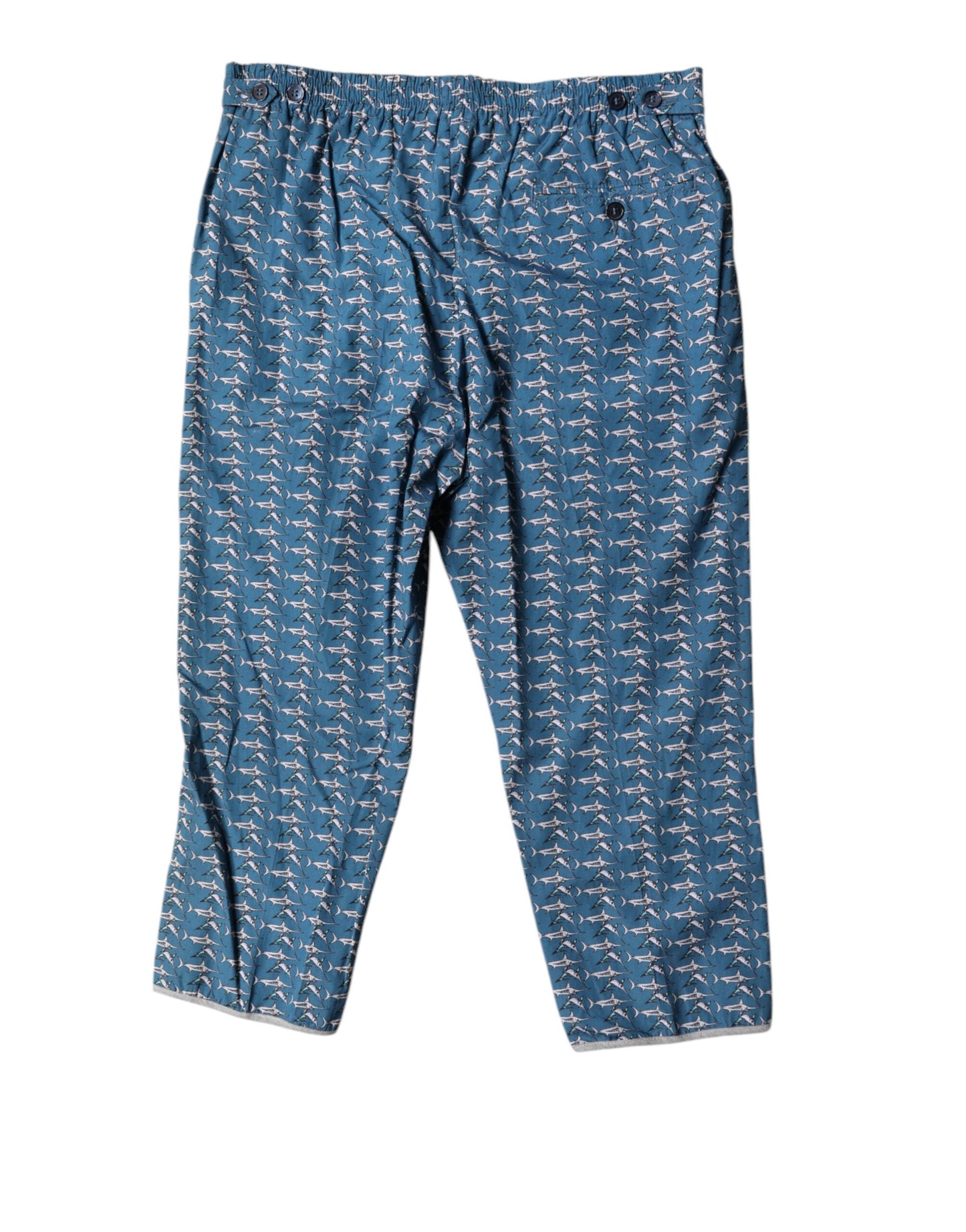 Maillot de bain court à imprimé requin bleu de Dolce & Gabbana