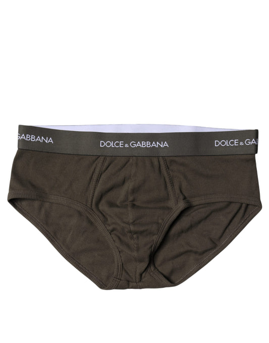 Dolce &amp; Gabbana grijze katoenen heren onderbroekjes (mid-slip)