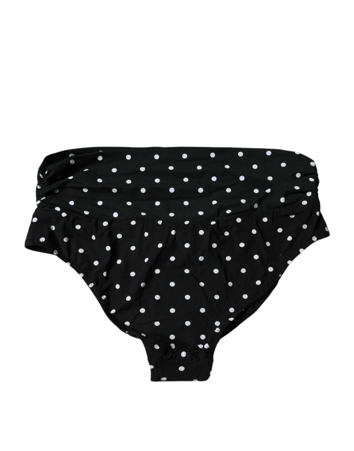 Dolce & Gabbana Black Polka Dot Bikini Bottom Swimwear
