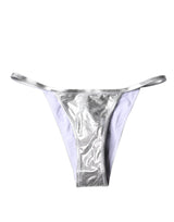 Dolce & Gabbana Silver Bikini Bottom Swimwear