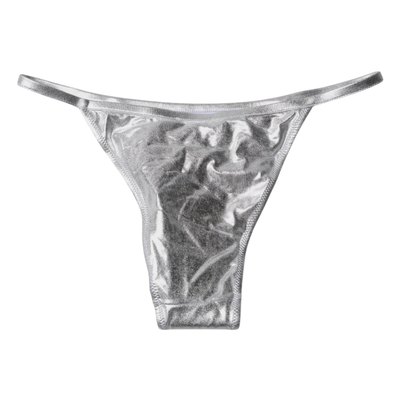 Dolce & Gabbana Silver Bikini Bottom Swimwear