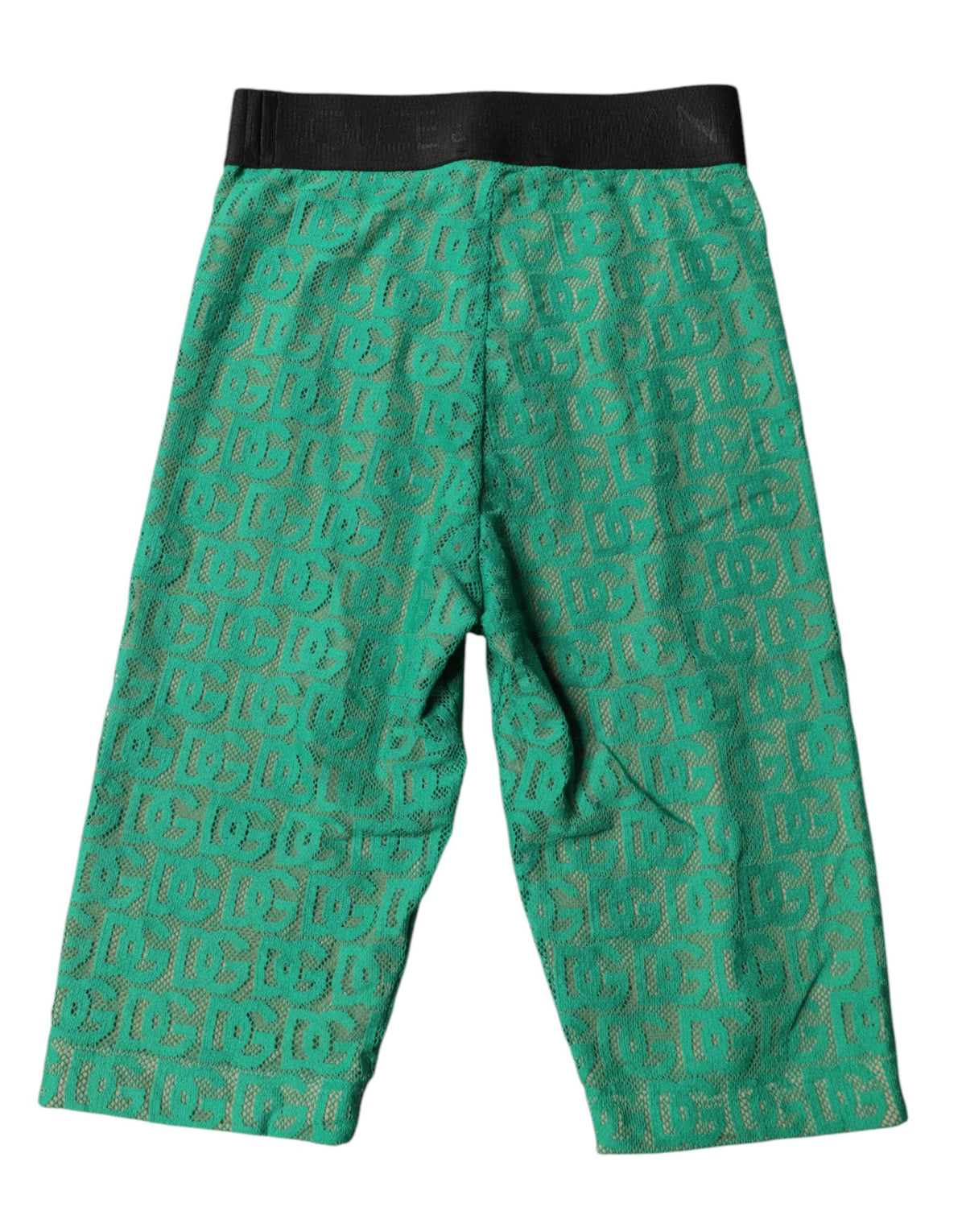 Dolce & Gabbana Green Logo Monogram Cropped Tights