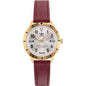 Adidas Red Leather Watch