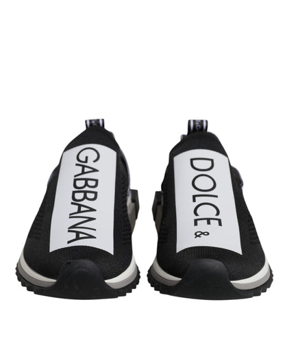 Sneakers Sorrento noires et blanches à enfiler de Dolce & Gabbana
