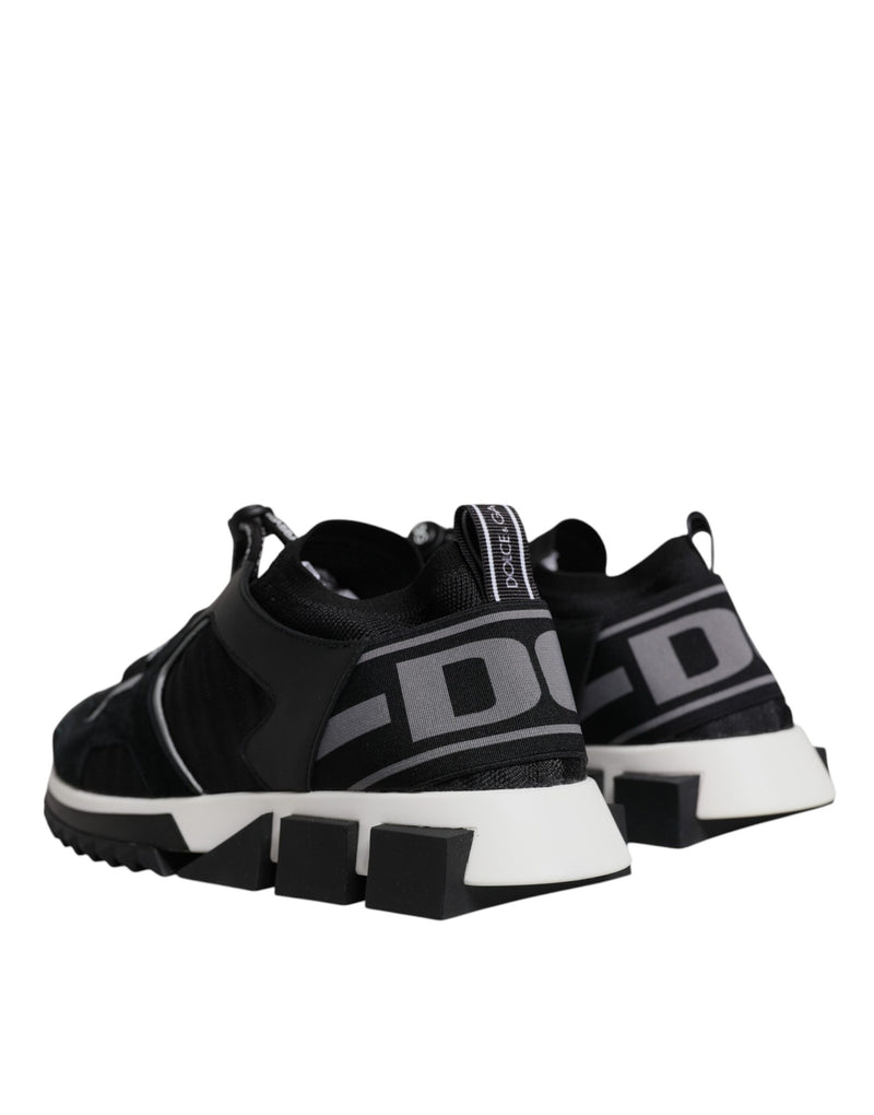 Dolce & Gabbana Black Mesh Sorrento Trekking Sneakers
