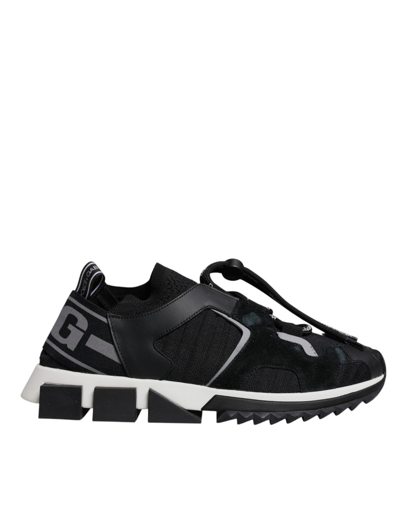 Dolce & Gabbana Sorrento Sneakers en Maille Noire - Élégance et Confort