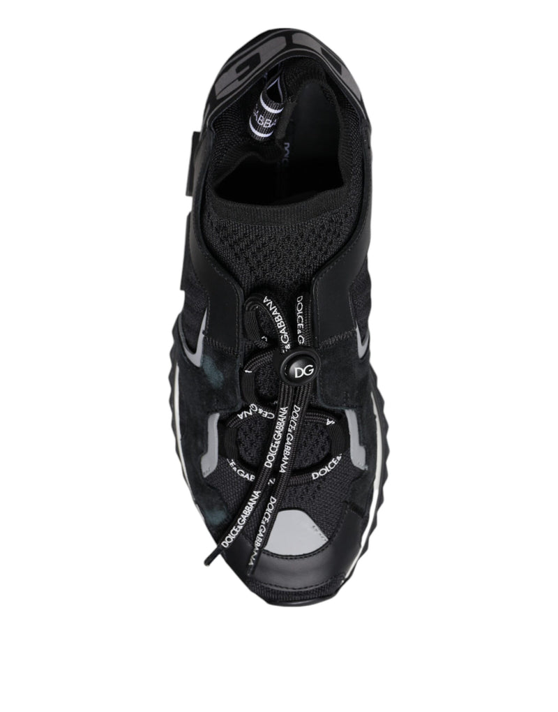 Dolce & Gabbana Sorrento Sneakers en Maille Noire - Élégance et Confort