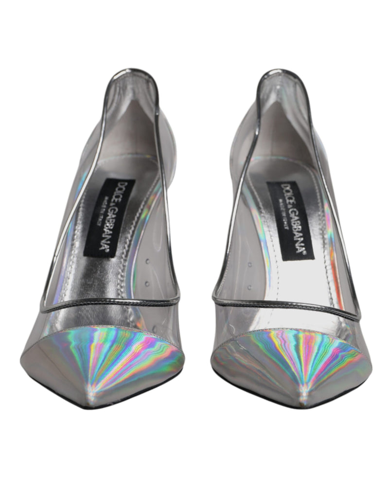 Dolce & Gabbana Multicolor Iridescent Pointed Toe Pumps