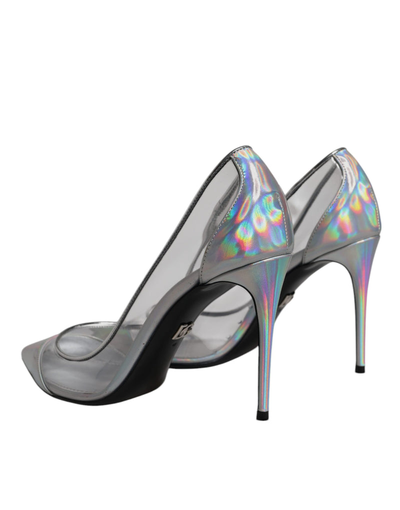 Dolce & Gabbana Multicolor Iridescent Pointed Toe Pumps
