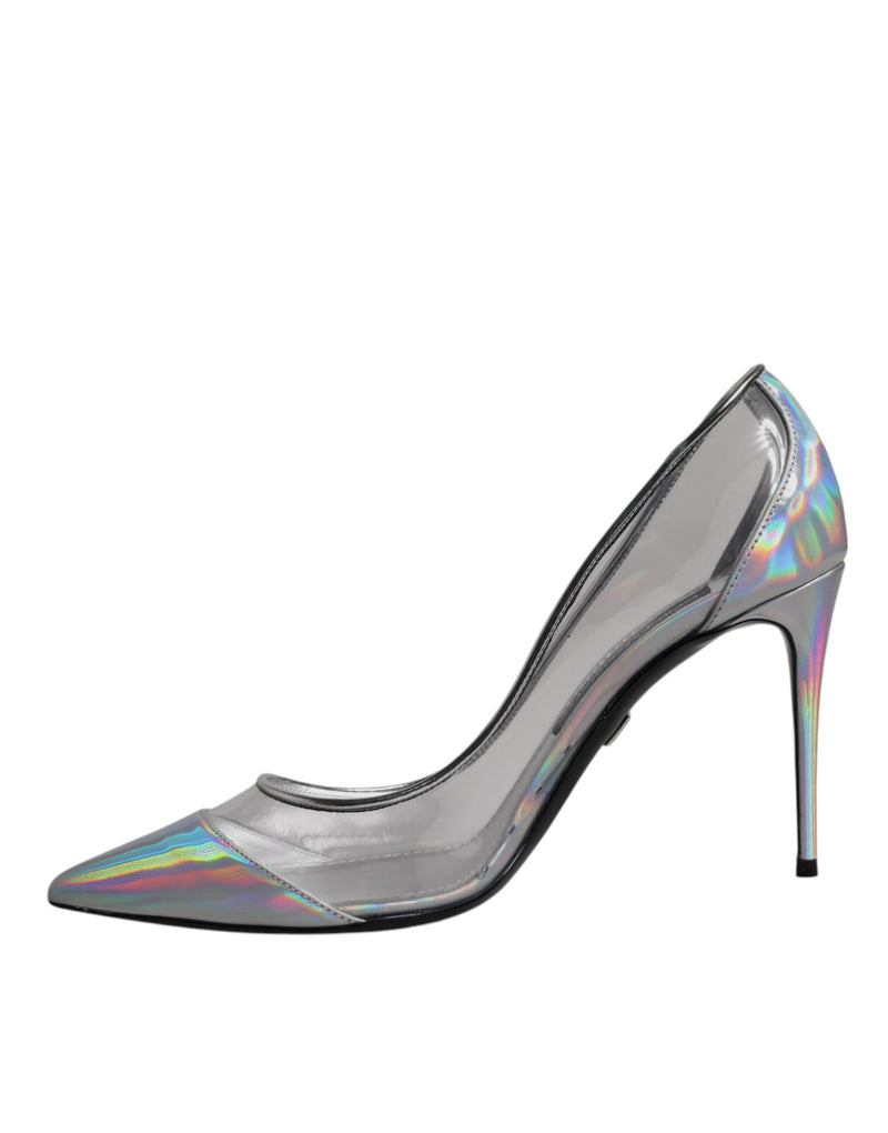 Dolce & Gabbana Multicolor Iridescent Pointed Toe Pumps