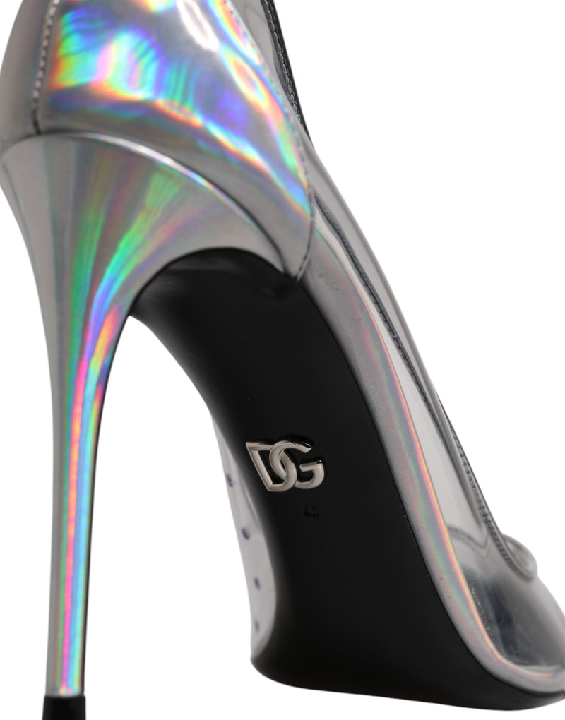 Dolce & Gabbana Multicolor Iridescent Pointed Toe Pumps